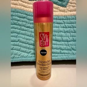 New- Style Edit Blonde Root Cover Spray- Tester- Never Used- Dark Blonde color